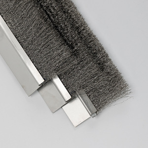 Brosses métalliques industrielles en acier inoxydable 304 cuivrées Nettoyage mécanique Brosses à longue bande Brosses de polissage à poils durs - Product Image 2