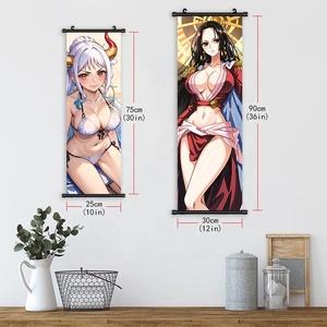 Affiches décoratives en toile d'animation <span class=keywords><strong>One</strong></span> <span class=keywords><strong>Piece</strong></span> en jet d'encre haute définition, Robin Nami, peinture décorative, bannières suspendues pour Comic-Con - Product Image 3