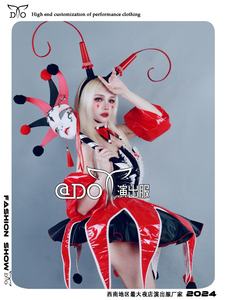 Kostum Klub Malam Gaun Pertunjukan Gogo Bar DS Badut Seksi Lucu Wanita - Product Image 6