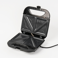 Certification de qualité Mini petit déjeuner Machine à pain Gaufrier 4-IN 1 Grill Sandwich Maker avec contrôle deux voyants lumineux