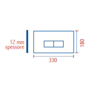 ECO White Double-Button Kit for Frame + Plate CM.33-Th.1.2 <b>Interior</b> <b>Accessories</b> - Product Image 5