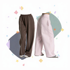 Nouveau Pantalon de Yoga Femme Taille Haute Séchage Rapide Longueur Intégrale avec Poches Latérales Bande Blanche 220g Rayonne/Polyester pour Entraînement et Yoga 2026 - Product Image 3