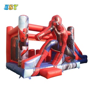 Spiderman aire de pvc, <span class=keywords><strong>el</strong></span> "moonwalk" saltador de trampolín gorila <span class=keywords><strong>castillo</strong></span> inflable Casa de rebote con tobogán - Product Image 1