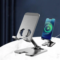 Nouveau support de téléphone de bureau pliable en alliage d'aluminium support de tablette de bureau en métal support Mobile support de téléphone support de tablette de bureau