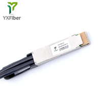 Câble en cuivre passif 400G DAC QSFP-DD vers QSFP-DD 0,5M 1M 2M 2,5M 3M Câble Twinax compatible générique