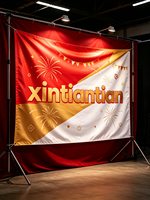 Drapeau personnalisé à double face, drapeau personnalisé en polyester imperméable pour défilé et décoration
