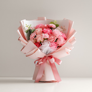 <span class=keywords><strong>Regalo</strong></span> all'ingrosso del fiore artificiale con fragranza della rosa fatto a mano <span class=keywords><strong>per</strong></span> sempre sapone rosa bouquet colorato glitter rosa sapone bouquet <span class=keywords><strong>regalo</strong></span> - Product Image 3