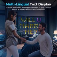 Lumières de mariage Saint Valentin Smart Blue Tooth App Control Musique Programmable Changement de couleur DIY RGB Fenêtre Rideau Lumières
