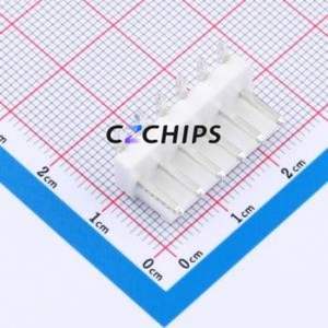 ZX-VH3.96-6PWZ Wire-to-Board Pin Header Bent Lead Through Hole,P=3.96mm Connector 1x6P 3.96mm Right Angle Insert VH - Product Image 1
