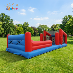 WINSUN Pista de Obstáculos Inflable Temática de Rally, PVC Premium, Certificación CE, Juego Deportivo Interactivo para Adultos y Niños, Fiestas de Cumpleaños - Product Image 1