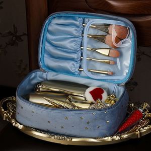 Nueva Bolsa de Cosméticos de Terciopelo con Cierre de Estrella para Mujer, Bolsa de Maquillaje Multiusos de Gran Capacidad para Guardar Joyas, Herramientas de Manicura - Product Image 6