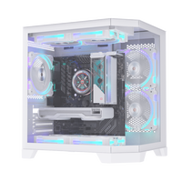 ALSEYE Special Design Computer Case 240 Cooler Ocean-3-W White Color PC Case With 3 Sides Glass Window