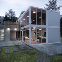 20 pieds 40 pieds avec 3 chambres, maison préfabriquée de haute qualité pour le salon, la Villa, les maisons conteneurs en acier