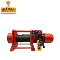 Allman personnalisé 2 tonnes M4 Duty Electric Winch Multi-Functional Steel Wire Rope for Mining and Grues