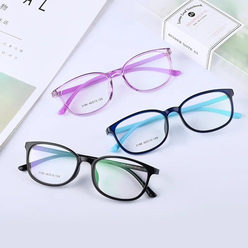 Wholesale China Anti-Blue Light Eyeglasses New Model Glasses Frame Optical TR90 Glass Frame