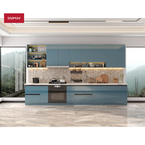 Moderne Hoogglans Huis Polyurethaan En Laminaat Meubelen Keukenkasten Met Ijsland Te Koop - Product Image 4