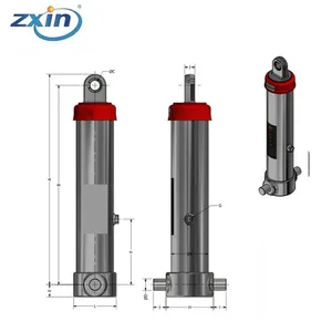 HYVA Interchangeable FE TIPPING hydraulic cylinder used for dump truck mining truck