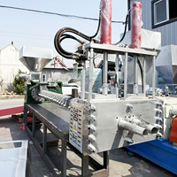 Granulateur à double étage à moteur haute puissance contrôlé par PLC pour le traitement des déchets plastiques HDPE/LDPE/PP/PE/ABS/PS/EVA/PC/PPR