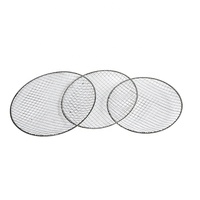Grille de barbecue carrée en fil métallique ondulé ; Grille de barbecue jetable ronde et carrée