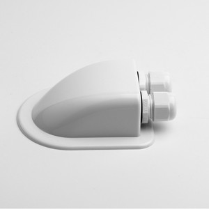Boîtier de montage blanc à double port pour raccord de conduit de protection de câbles électriques en PVC, filetage 1/2 pouce - Product Image 3