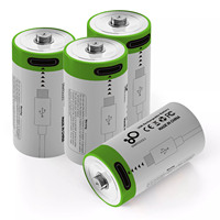 SMARTOOOLS Baterai Lithium Ion Isi Ulang 3.7V Tipe-C USB Port 300mAh CR2 dengan Garansi 2 Tahun untuk Kamera Besar dan Aksesoris Rumah