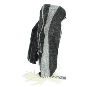 Autunno/inverno sciarpa in maglia di cotone traspirante X00.502 disegno floreale bianco/nero con lettere di cartone animato per gli uomini delle ragazze - Product Image 5