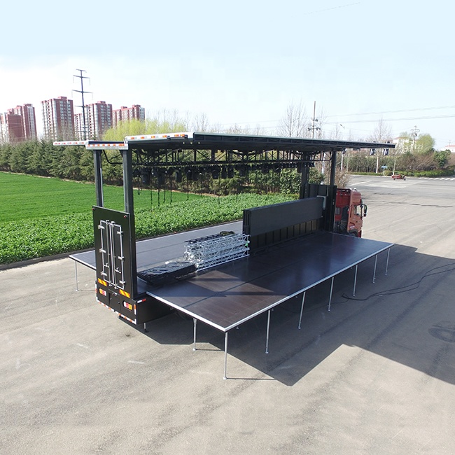 Custom Music Truck with LED Display - Mobile Roadshow Stage