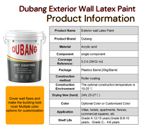 Peinture acrylique latex à base d'eau de haute qualité pour extérieur, revêtement d'étanchéité écologique, application par pinceau, liquide