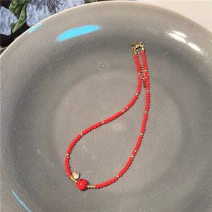 Nuevo Collar de Moda para Mujer, Hecho a Mano, con Cuentas Facetadas Coloridas, Cadena con Colgante de Bola Redonda, Gargantilla para Chicas, Regalo de Cumpleaños - Product Image 5