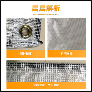Bâche imperméable en PVC, résistante, pour protection de voiture, usage extérieur, couleur unie, tissu durable - Product Image 5