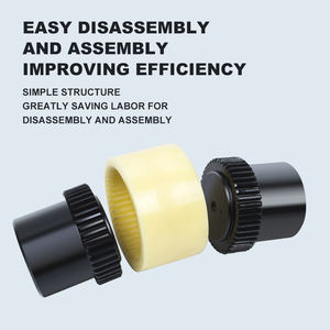 BoWex Zahnrad kupplung mit gebogenem Zahn TGL Mighty Flexible Drum Type Industrielle Zahnrad kupplung Nylon-Hülsen-Trommel zahnrad kupplung - Product Image 2