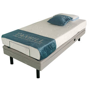 การออกแบบใหม่หรูหราแยกกษัตริย์ไฟฟ้าโลหะปรับกลไกเตียงสามารถที่มีที่นอน - Product Image 1