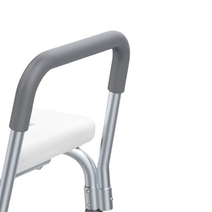 Chaise de douche Tengwei en alliage d'aluminium 43x36x75-88cm, accoudoirs réglables, antidérapante, pour personnes âgées et femmes enceintes - Product Image 5