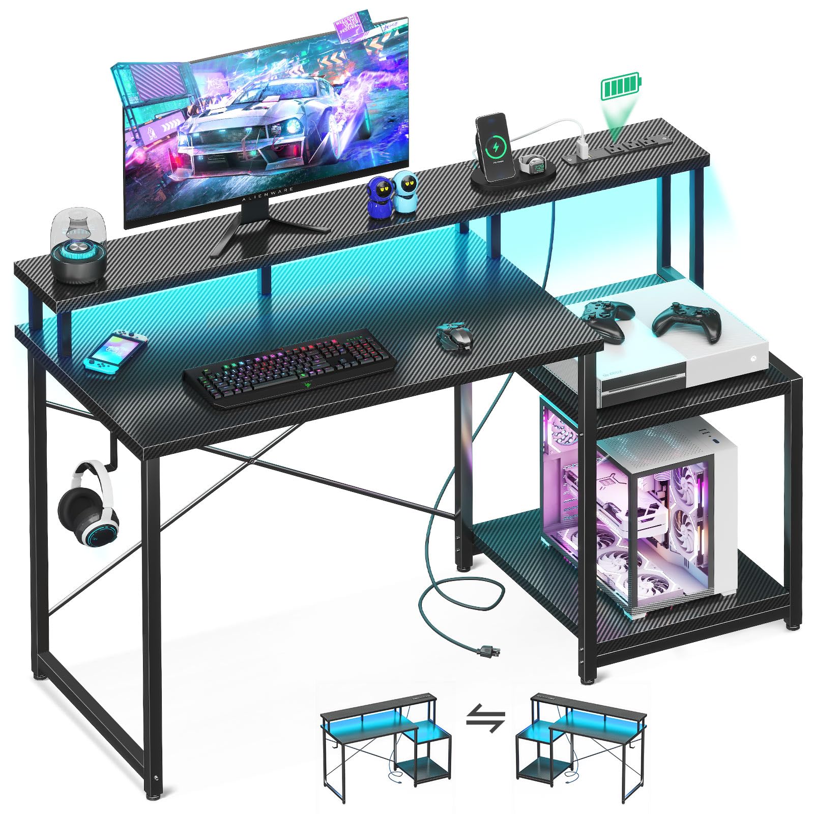 Noir de fibre de carbone