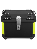 Boîte de rangement arrière universelle en PP imperméable pour motos, adaptée au rangement des casques et des bagages