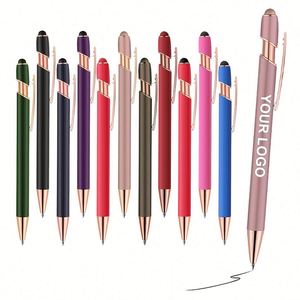 Personalized Ballpoint With Logo 2 in 1 Capacitive <b>Multi</b> Function Metal Stylus Promotional Gift Rose Gold Ball Point <b>Pen</b> - Product Image 1