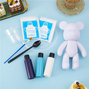 Ventes flash TikTok 2024 : Kit de modèle d'ours fluide fait main en <span class=keywords><strong>peinture</strong></span> <span class=keywords><strong>acrylique</strong></span> pour enfants et adultes avec pigment - Product Image 4