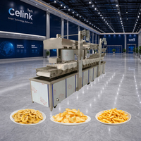 Machine à frire les chips de pommes de terre en continu automatique, équipement de friteuse à convoyeur industriel pour les aliments de collation