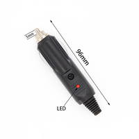 Prise de courant étanche 12V 24V DC avec capuchon anti-poussière pour camping-car, bateau, voiture, camion, moto, assemblage de câbles