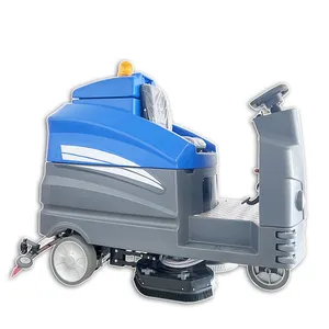 Expert Manufacturer Electric Dual Brush Ride-On Floor Scrubber Dryer Auto Cleaning Machine