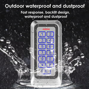 Standalone kim loại Kiểm soát truy cập hệ thống IP67 Bàn phím không thấm nước cửa RFID điều khiển truy cập - Product Image 2