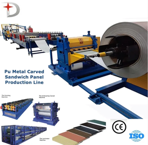 EE. UU. Mejor Popular <span class=keywords><strong>Precio</strong></span> al por mayor <span class=keywords><strong>Ladrillo</strong></span> Metal Tallado Tablero PU Sándwich Tablero ignífugo Panel <span class=keywords><strong>de</strong></span> pared Máquina formadora <span class=keywords><strong>de</strong></span> rollos - Product Image 1