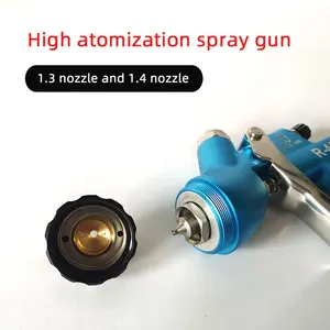 Pistolet de peinture automobile Taiwan <span class=keywords><strong>Prona</strong></span> R413, vernis, haute atomisation, économie de peinture, buse 1.3/1.4 - Product Image 3