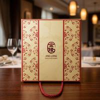 Boîte cadeau dorée personnalisée avec couvercle magnétique pour gâteaux de lune, en matériau laminé, forme conçue pour l'emballage cadeau