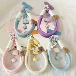 2025 nuevo teléfono celular encanto cuerda cordón corto con Tether Tab Universal lindo teléfono llavero correa de muñeca para mujeres niñas - Product Image 1