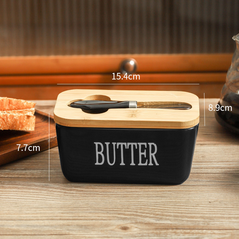 ภาชนะสีดำพร้อมฝาปิด-มีด