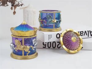 Y1012 nouveau Design 3D carrousel pot <span class=keywords><strong>moule</strong></span> <span class=keywords><strong>Jesmonite</strong></span> <span class=keywords><strong>moule</strong></span> Silicone gypse décoration Silicone <span class=keywords><strong>moule</strong></span> - Product Image 4