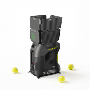 Machine à lancer de balles de tennis professionnelle Tenniix AI à double caméra, portable, haute vitesse, dispositif d'entraînement intelligent pour le tir - Product Image 1