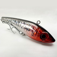 Ventes en gros de leurres de pêche VIB coulants de 130 mm 70 g, appâts pour gros poissons, thon, hameçon triple VMC, pêche à la traîne, poisson-volant, GT, leurre de pêche dur