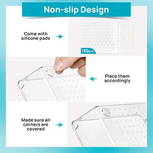 7/16/25pcs Clear Drawer Organizers Set Multifunctional Plastic Storage Box Storage <b>Bins</b> for Makeup/Jewelries/Bedroom/Office - Product Image 5
